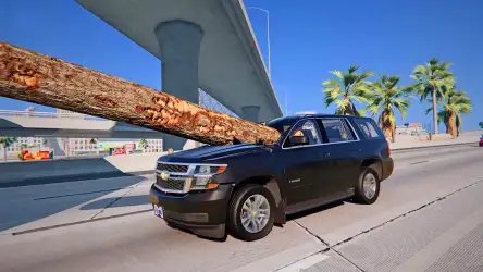 Beam drive car crash test