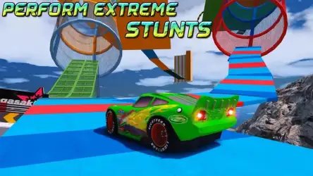 Superhero cars racing